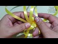 กุหลาบแย้มก้นแหลมสำหรับทำพวงมาลัย how to fold a rose from a plastic ribbon fold a rose in a bud