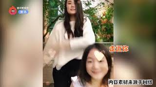 奥莉和妈妈跳舞，完美遗传大长腿，瓜子脸大眼睛气质小美女