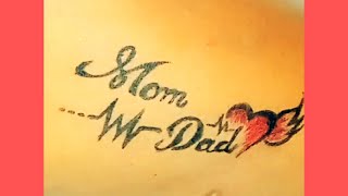 mom and dad tattoo design on hand with pen#shorts #handmade  pen tattoo