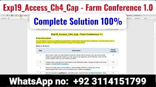 Exp19_Access_Ch4_Cap - Farm Conference 1.0 | Exp19 Access Ch4 Cap   Farm Conferen #FarmConference1.0