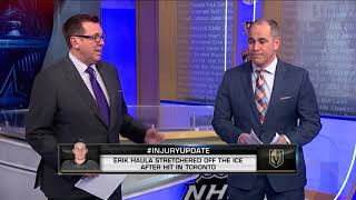 NHL Now:  Haula`s injury:  Breaking down Haula`s injury vs Maple Leafs  Nov 7,  2018