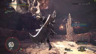 Rathalos knocked out of the air with a jumping Greatsword attack