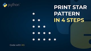 Right Angle Triangle Pattern Using Python | Pattern Program - 1