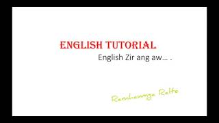 MIZO ENGLISH TUTOR