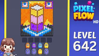 Pixel Flow Level 642 Solution Walkthrough