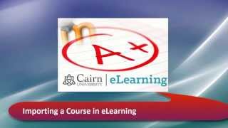 Importing a Course in Moodle™ Software Platform