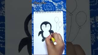 #shorts #penguindrawing #drawing || Penguin Drawing easy ||