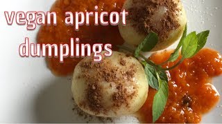 how to make vegan apricot dumplings