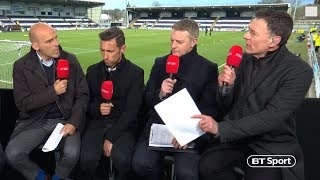 Old Firm debate gets heated! Chris Sutton clashes with Alex Rae over Scott Brown incident | BT Sport