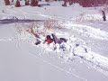 extreme sledding biggest jump u0026 crash ever boogie board