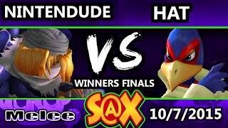 S@X 118 - Hat (Falco) Vs. Fe | Nintendude (Sheik) SSBM Winners Finals - Smash Melee