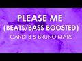 Please Me - Cardi B & Bruno Mars (BASS/BEAT BOOSTED)