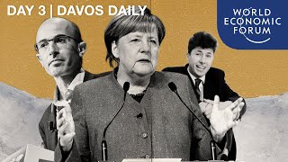 DAVOS DAILY | DAY 3 | Angela Merkel on the Paris Agreement, Juanpa Zurita and Taxes for the Rich