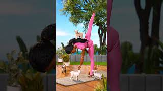 Barbie Teaches Yoga 🐐🧘🏾‍♀️ | #Barbie Shorts