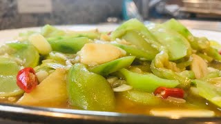 Luffa Acutangula Stir Fry | 清炒丝瓜做法