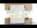 March 2024 Sinking Funds | 2024 Humble Beginnings Budget Planner | Sara Marie Stickers |