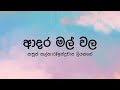 Adara Mal Wala(ආදර මල් වල) by Kasun Kalhara/Indrachapa Liyanage - Lyric Video by The Lyricist