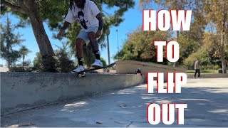 How to flip out of slides #skateboarding