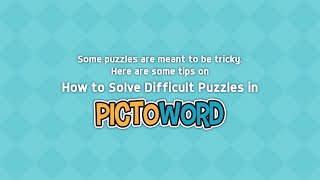 Pictoword Tutorial - How to Solve Difficult Puzzles