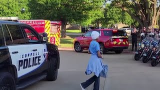 Coppell ISD fifth grader gets welcome back to school party after beating ovarian cancer | NBC DFW