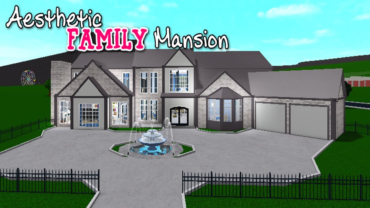 Bloxburg: Aesthetic Family Mansion - YouTube