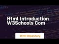 Html introduction w3schools com