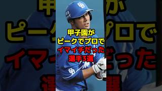 甲子園がピークでプロでイマイチだった選手3選#shorts #野球 #野球ネタ #甲子園 #ピーク #堂上直倫 #プリンス