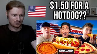 Reaction To Brits go to Costco for the first time! ft. Zach King