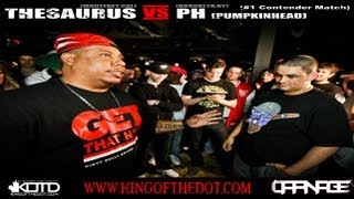 KOTD - Rap Battle - PH vs The Saurus *#1 CONTENDER MATCH*