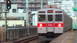 【東急電鉄】8500系8625F 中央林間行 東武伊勢崎線 東向島駅で撮影