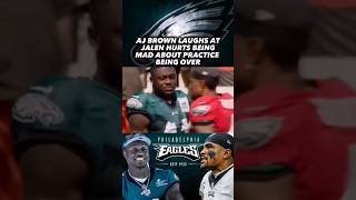 AJ Brown Laughs at Jalen Hurts Being mad about Practice: Philadelphia Eagles Training Camp