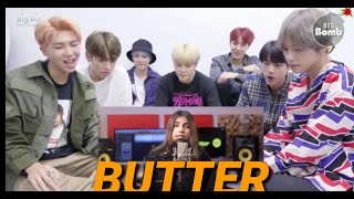 BTS REACTION TO Butter | cover by Aish
