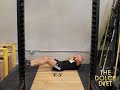 mike dolce demonstrates the alternate straight leg crunch