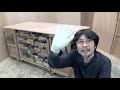 【木工diy】自作木工作業台　収納棚付き