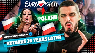 SPANISH GUY REACTS to Justyna Steczkowska - GAJA | Poland 🇵🇱 | LIVE Performance| Eurovision 2025