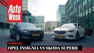 Opel Insignia vs Skoda Superb - AutoWeek Dubbeltest - English subtitles