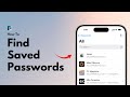 How to Find Saved Passwords/Passkeys in the Passwords App on iPhone/iPad