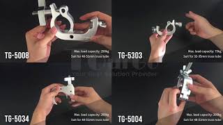 TourGo Stage Light Aluminium Clamps Hook Quick Coupler Lighting Clamp