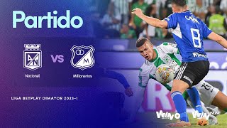 🟢 Nacional vs Millonarios 🔵 Final ida - BetPlay Dimayor 2023 I