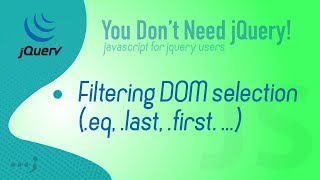 Filter DOM selection in plain/vanilla javascript [How to]