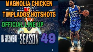 PANG MALAKASANG LINE UP NG MAGNOLIA  HOTSHOTS PAMBANSANG MANOK KILALANIN/BALL HANDLERPH