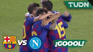 ¡GOOL! Lenglet anota el primero | Barcelona 1-0 Nápoli | Champions League 2020 - 8vos | TUDN