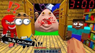 DON'T OPEN THE DOOR TO REAL BOU'S REVENGE SHIN SONIC SKIBIDI TOILET \u0026 CATNAP AT 3:00 AM IN MINECRAFT