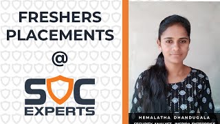 Magic Happened at SOC Experts - Hemalatha D | Inspira Enterprise | Cybersecurity Jobs for Freshers