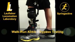 The Walk-Run Ankle - A powered ankle prosthesis for walking and running