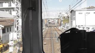 【前面展望】大和西大寺行き各駅停車(橿原神宮前→大和西大寺)