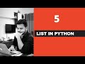 5# List In Python- Python Tutorials For Beginners