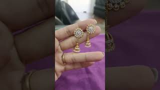 NEW #goldDIAMOND JHUMAR BUTTI#earrings #jewellery # #AARAV GOLD PALACE