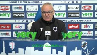 Conferenza stampa Ranieri pre Spezia-Sampdoria