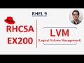 RHCSA Exam LVM Question || RHEL 9 || LVM in Linux